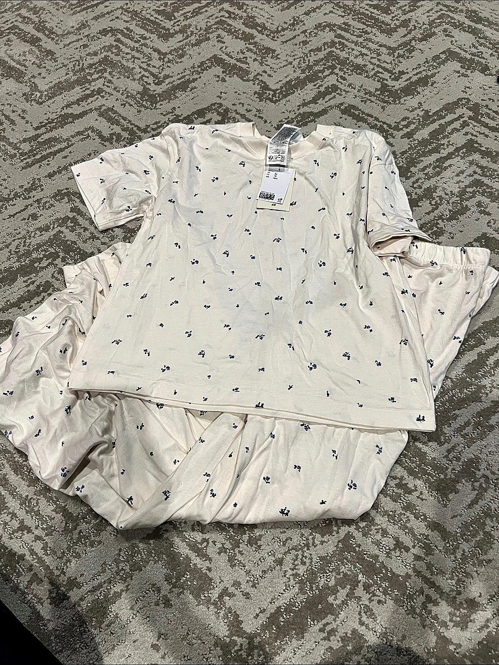 H&M cotton pajama set NWT